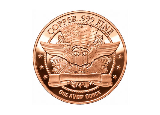 Indian Head 1 oz Copper Round, reverse design — Altrukom Bullion