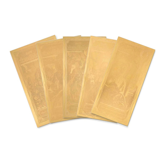 2026 Utah Goldback 5-Denomination Set 1/4 1/2 1 2 5 Alpha Series — pack reverse view