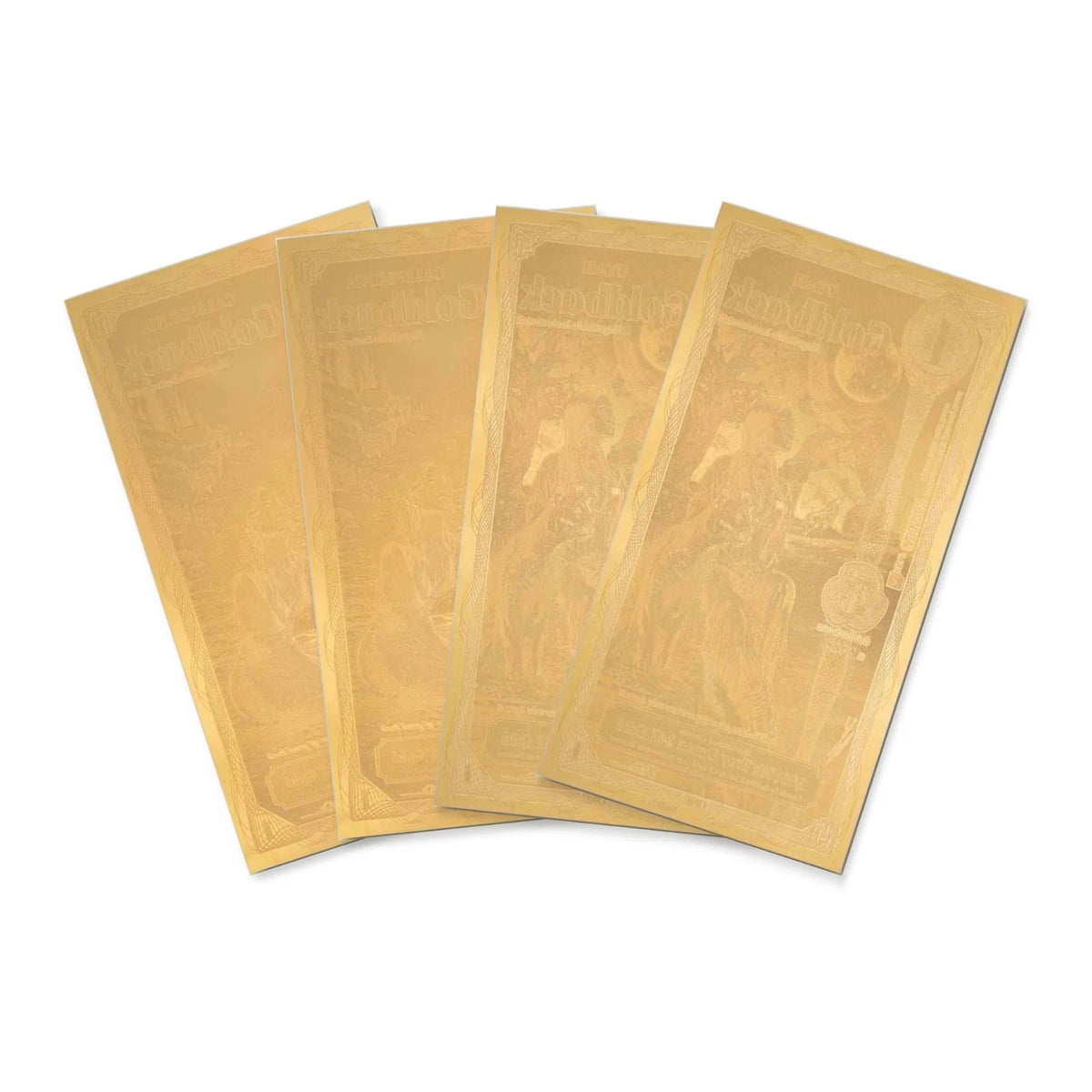 2026 California Utah 1 Goldback 4-Note Set Alpha Series 24K Gold — pack reverse view