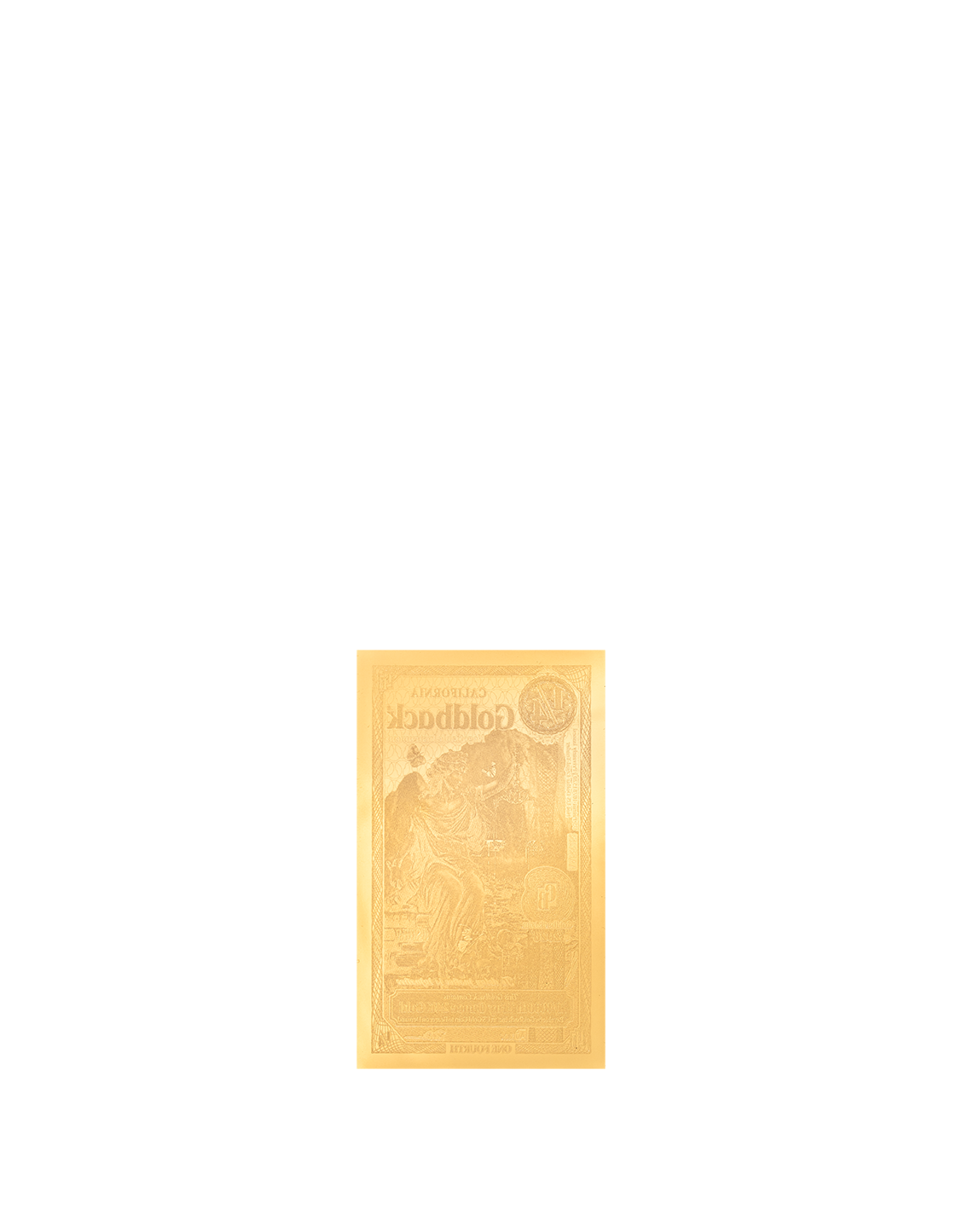 2026 California quarter Goldback Alpha Series — reverse