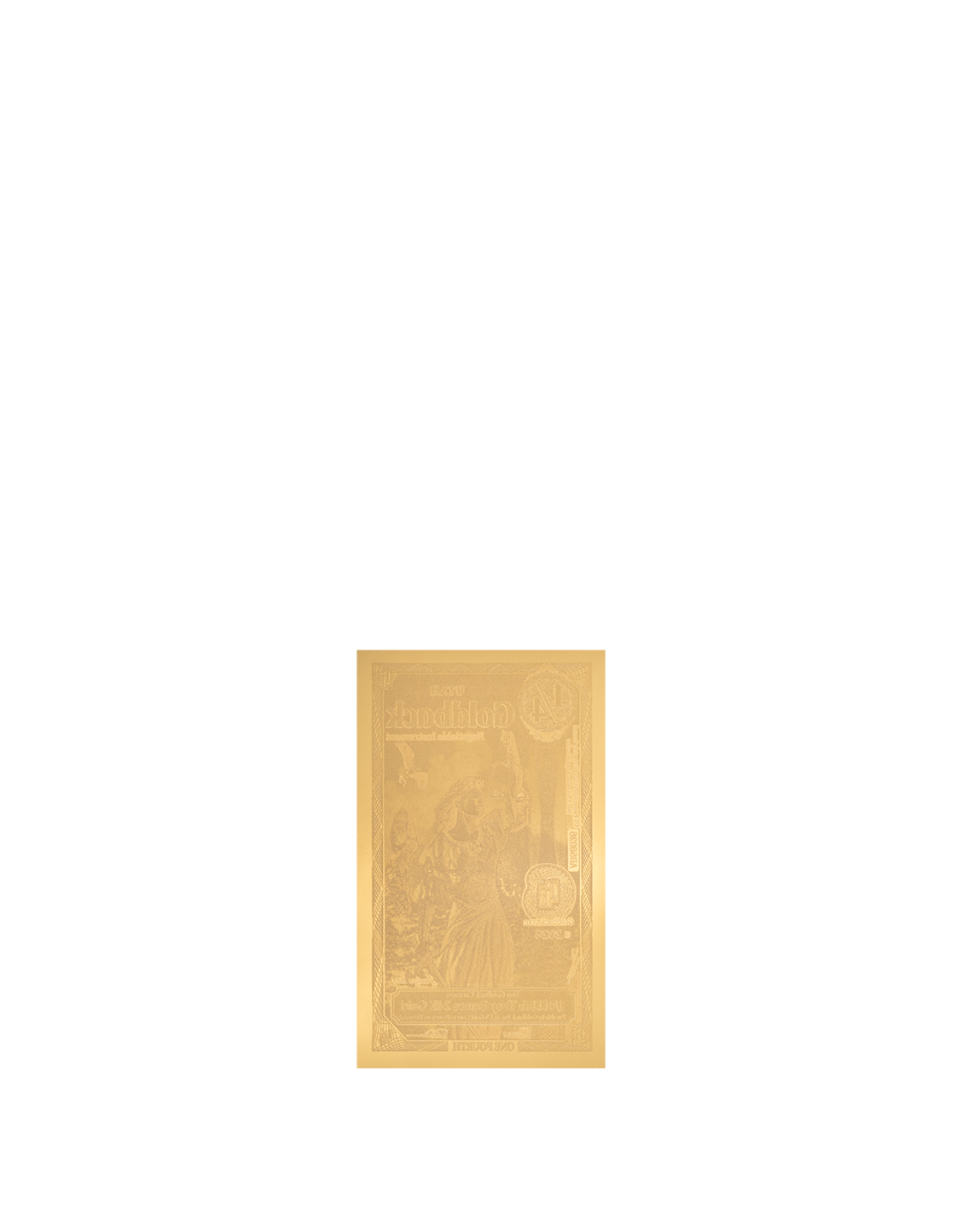 2026 Utah quarter Goldback Alpha Series — reverse