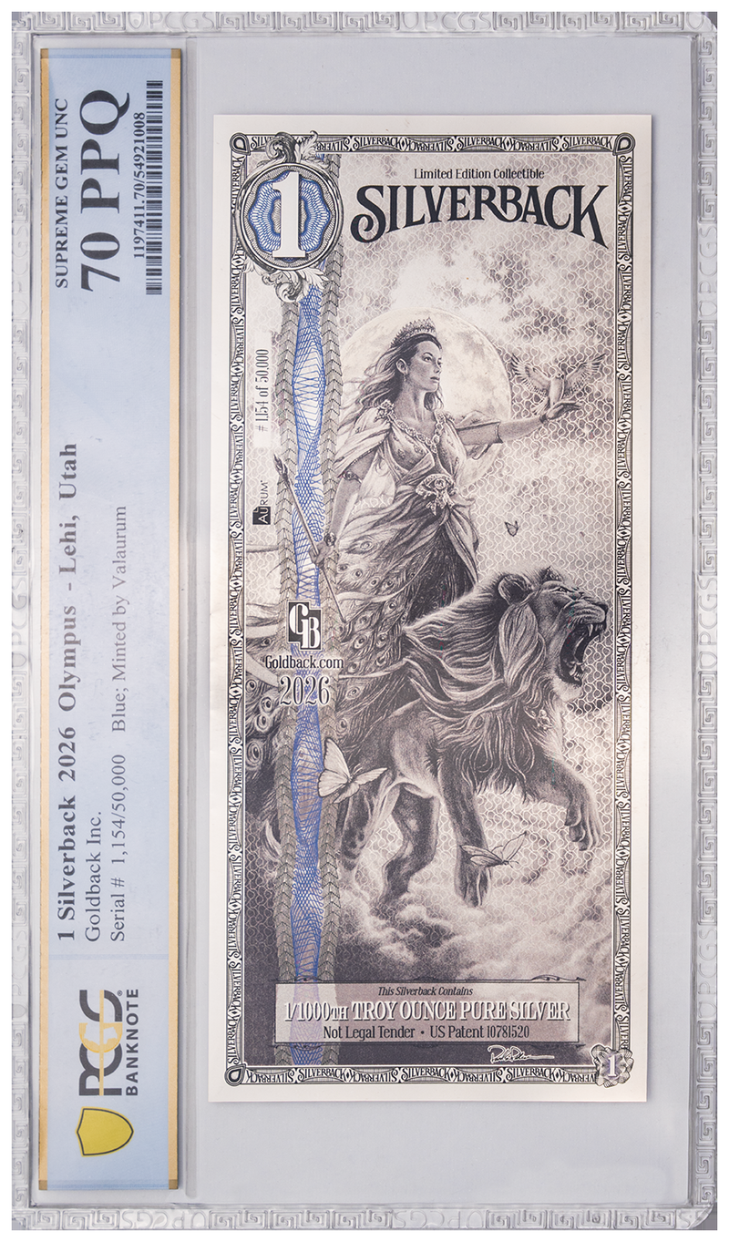 Graded Hera Standard Silverback in its original PCGS holder