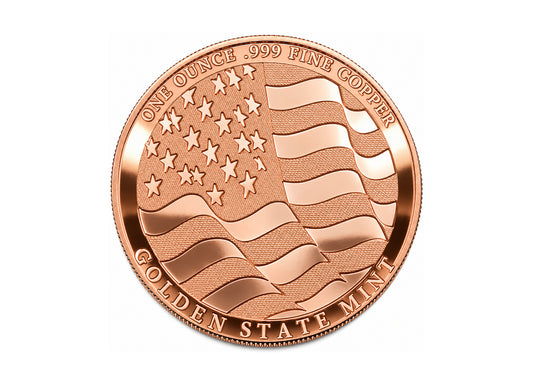 Home of the Free 1 oz Copper Round, reverse design — Altrukom Bullion