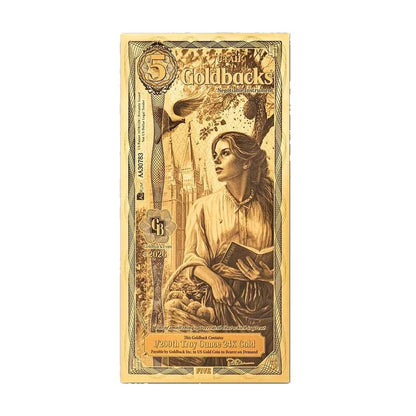 2026 Utah 5 Goldback Alpha Series — single-note front