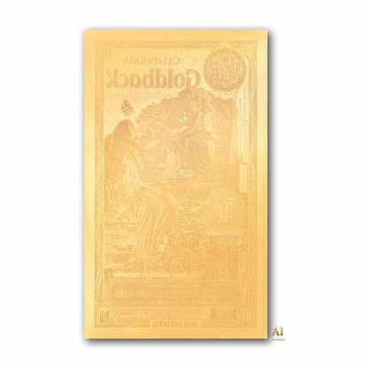 2026 California 1/4 Goldback Alpha Series — single-note reverse