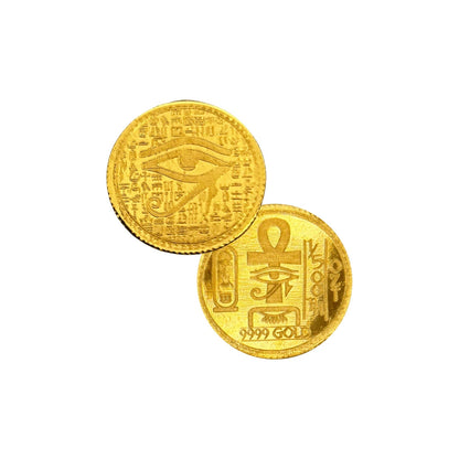 Altrukom Bullion 1/500 oz Monarch Eye of Ra .9999 gold round in capsule