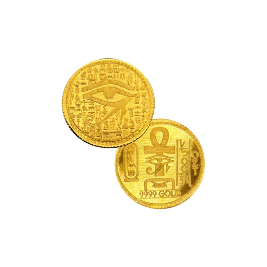 Altrukom Bullion 1/500 oz Monarch Eye of Ra .9999 gold round in capsule