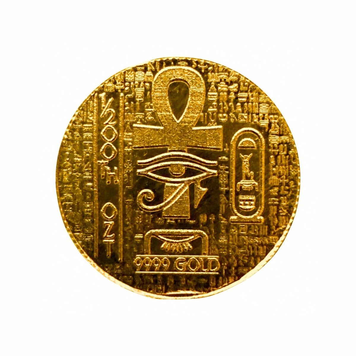 Altrukom Bullion 1/200 oz Monarch King Tut .9999 gold round, reverse design