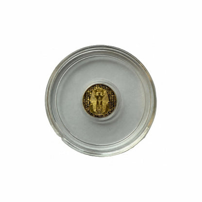 Altrukom Bullion 1/200 oz Monarch King Tut .9999 gold round, detail view