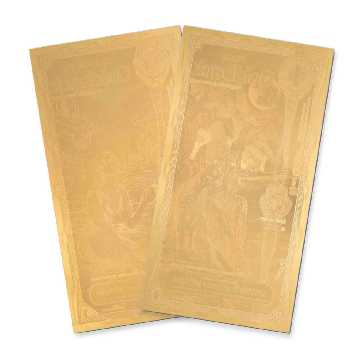 2026 California Utah 1 Goldback Pair Alpha Series 24K Gold Notes — pack reverse view
