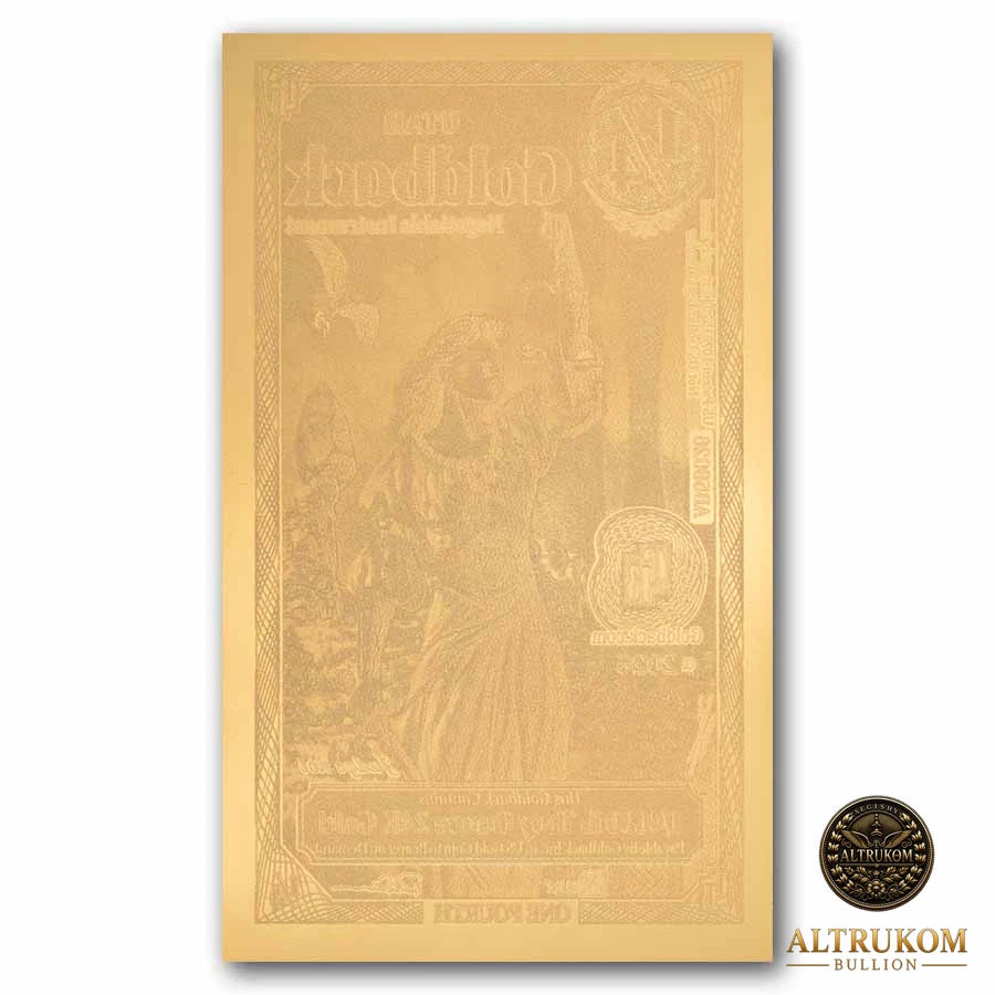 2026 Utah 1/4 Goldback Alpha Series — single-note reverse