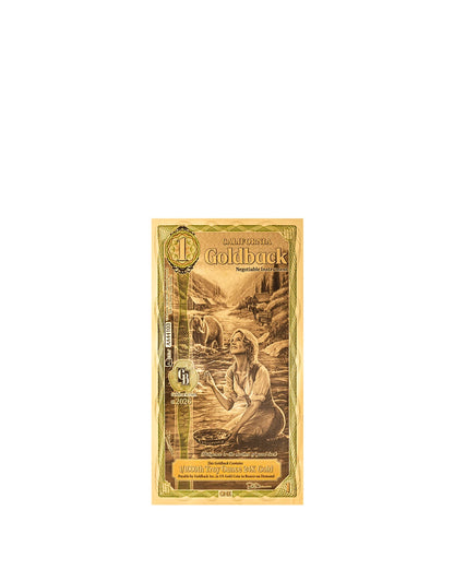 2026 California 1 Goldback Alpha Series — single-note front