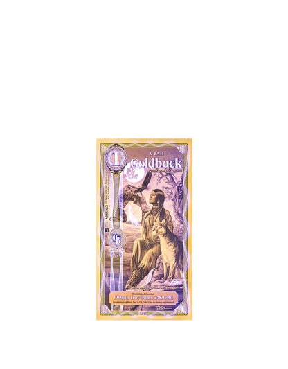 2026 Utah 1 Goldback Alpha Series — single-note UV security view
