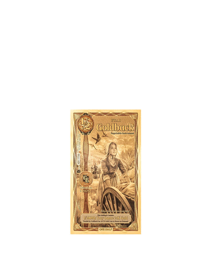 2026 Utah 1/2 Goldback Alpha Series — single-note front