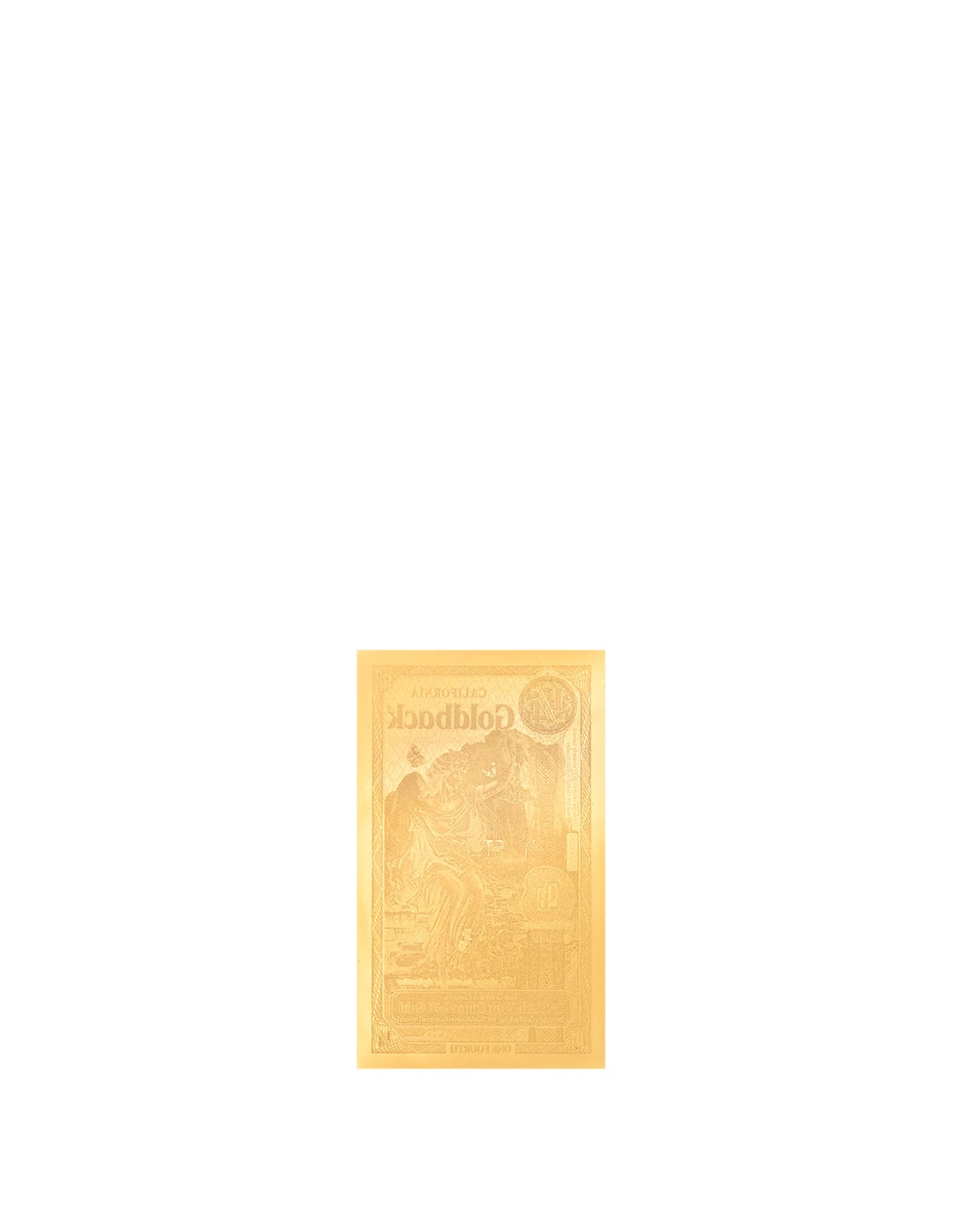 2026 California 1/4 Goldback Alpha Series — single-note reverse