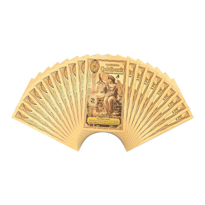 2026 California 1/4 Goldback 20 Note Pack Alpha 24K Gold 5 GB Total — pack front view