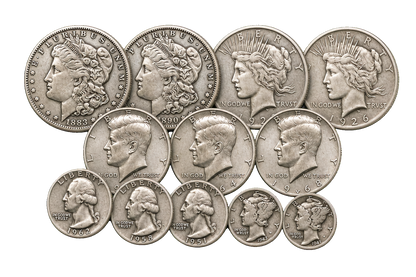 Union 90% Silver Bullion Bundle at $250 for automated 90% silver delivery by Altrukom.